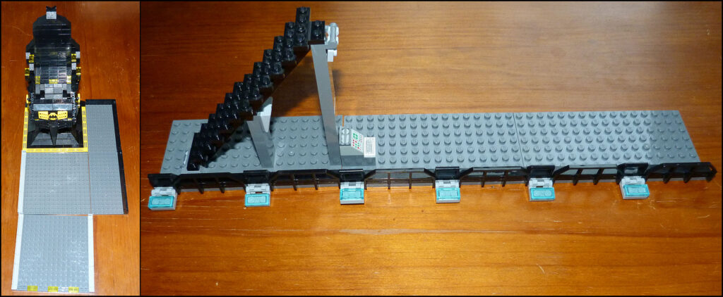 Batcave Lego MOC plancher WIP