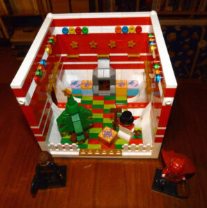 MOC Lego Batcave pièce à thème Noël