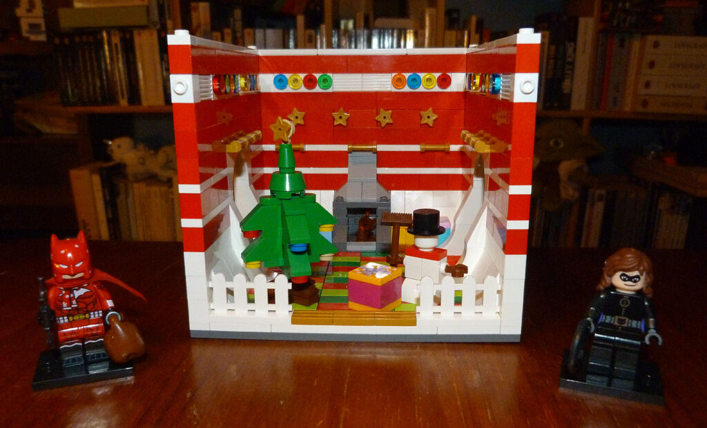 Batcave Batman père Noël Catgirl