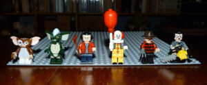 Minifig Lego cinéma Gizmo Gremlins Jack Torrance Grippe-Sou Freddy Krueger Leatherface