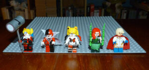 Figurines Lego DC Harley Quinn Sailor Moon Poison Ivy Power Girl