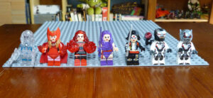 Lego Marvel DC Susan Storm Scarlet Witch Dark Phenix Psylocke Katana War Machine Ant Man