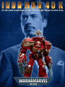 Iron Man Tony Stark Space Marine Blood Angel WH40K