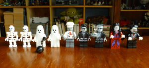 Figurines Lego Monster Fighters squelette fantome zombie Frankenstein vampire Dracula