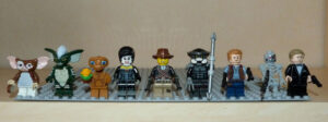 Minifig Lego cinéma Guizmo Gremlins ET Elvira Predator Chuck Norris T800 James Bond