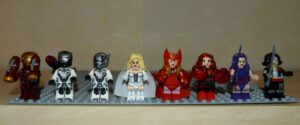 Lego Marvel DC Iron Man Scarlet Witch Dark Phenix Psylocke Katana War Machine Ant Man