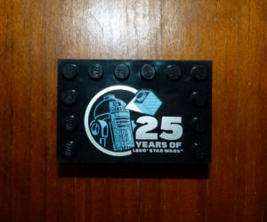 Plaque anniversaire 25 ans gamme Lego Star Wars