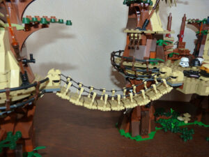 Pont suspendu village ewok Lego