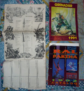 Catalogues figurines L'oeuf cube Grenadier Ral Partha