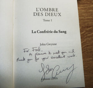 Dédicace John Gwynne Fred Un K part