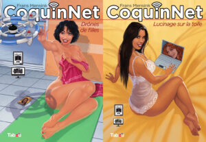 CoquinNet Drônes de filles Lucinage sur la toile Frans Mensink Tabou
