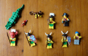Figurines Lego pirates insulaires