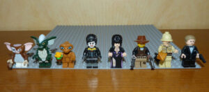 Minifig Lego cinéma Guizmo Gremlins ET Elvira Indiana Jones James Bond