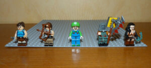 Minifig Lego jeu vidéo Lara Croft Tomb Raider Luigi Resident Evil Yennefer
