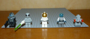 Minifigs Lego espace alien cyborg science-fiction