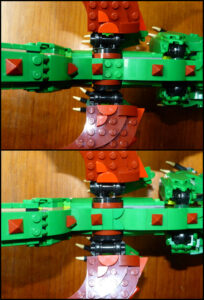 Dos dragon Lego détail
